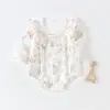 Roupas de Bebê, Macacão de Bebê, Algodão Puro para Primavera e Outono Classe A para Recém-Nascidos, Macacão de Manga Longa, Pijama Antibacteriano, Roupa para Engatinhar