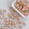 Resina Simi Agujero Recto Cuentas Redondas DIY Collar Pulsera Hecho a Mano Cadena de Teléfono Móvil Materiales para Joyería Accesorios