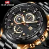 Reloj Deportivo Multifuncional Amazon para Hombre Estudiante Moda Reloj de Cuarzo Moda Luminoso Impermeable Reloj con Correa de Acero