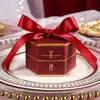 Caixa de Doces 2023 Nova Sacola de Doces de Caqui Caixa de Doces para Casamento Embalagem de Caixa de Presente de Alto Nível Caixa de Doces Suprimentos para Casamento