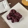 Estilo Coreano Alta Qualidade Sensação Couro Sintético Anel de Cabelo Intestino Grosso Elegante Pregueado Francês Retrô Simples Rabo de Cavalo Bola Corda de Cabelo Acessórios de Cabelo