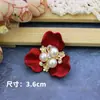 Acrílico Pengqi vermelho grande imitação de concha flor de liga tridimensional coração acessórios grupo decorativo leque sapatos Xizang material DIY bolsa