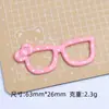 Desenho Animado Óculos Fofos Criativos Artesanais DIY Acessórios de Joia Acessórios de Cola de Creme Pequenos Acessórios de Resina Material para Presilha de Cabelo