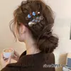 Pinza para el Cabello de Lana con Estampado de Leopardo para Otoño e Invierno para Mujer, Elegante Pinza para Flequillo Lateral, Pinza BB de Gama Alta para Pelos Sueltos, Pasador de Moda Estilo Retro
