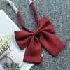 Jk Pajarita de Cuerno Plano Cuello Flor de Cuerno Plano Color Sólido Camisa de Uniforme Japonés Ropa de Marinero Estilo Universitario Pajarita Negra Roja