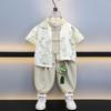 Ropa de Estilo Chino para Niños, Conjunto de Traje Tang de Verano para Niños, Nuevo y Elegante Traje de Rendimiento Hanfu Estilo Chino para Bebé 2026