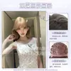 Peluca de Color Azúcar para Mujer, Uso Diario, Estilo Celebridad de Internet, Cabello Corto Rizado, Lolita, Nuevo Modelo de Verano, Peluca Completa Natural