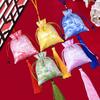 Bolsita de Tela con Cordón, Diseño de Dragón Estilo Antiguo, Bolsa de la Suerte Pequeña, Adecuada para Atracciones Turísticas, Accesorio para Colgar en el Coche, Bolsita Vacía para Oración y Bendición