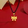 Colar com pingente de princesa fugitiva design de nicho feminino colar de corda trançada com contas da sorte presente de Dia dos Namorados para namorada