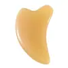 Massageador Facial de Quartzo Rosa em Forma de Coração Cristal Rosa Placa de Raspagem em Forma de Coração Placa de Beleza Facial Massageador de Rolo de Cabeça Dupla