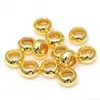 Color Oro 14K Conserva el Color Cuentas Espaciadoras de Agujero Grande Cuentas Rueda Cuentas Ábaco Accesorios para Joyería DIY Perforados Accesorios para Enhebrar Pulseras