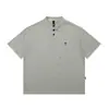 Vestido de Verano Sureño 2025 Nuevo de Verano Pesado 300g Bolsillo Lel Camisa Polo Retro Unisex Camiseta Casual para Hombres