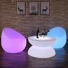 Mesa de centro luminosa, mesa y silla combinadas para sala de estar, sofá para exteriores, muebles de ocio, mesa de bar para balcón personalizada, silla de comedor popular para Internet