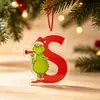 Colgante de Letra Acrílica Monstruo Peludo Verde Navideño Transfronterizo 2 Estilos Adorno de Árbol de Navidad Decoración de Regalo Festivo Transfronterizo