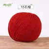 Hilo de Algodón Hueco de 2 mm para Bolsas de Playa Caladas Hechas a Mano con Ganchillo, Material Especial Bola de Hilo Redonda de 2 mm