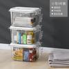 Caja de almacenamiento transparente para el hogar, caja de almacenamiento de ropa grande y gruesa, cesta de plástico para juguetes y bocadillos, caja de almacenamiento de ropa al por mayor