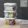 Caja de Almacenamiento de Ropa Transparente Grande Engrosada para el Hogar Transfronteriza Caja Organizadora de Bocadillos y Juguetes de Comercio Exterior Caja de Almacenamiento Sellada
