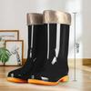 Zapatos de lluvia altos para mujer, zapatos antideslizantes para el agua, zapatos impermeables para días lluviosos, botas de lluvia para adultos, zapatos de goma, botas de lluvia, protección laboral de verano para mujer