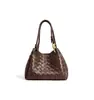 Bolso Tejido a Mano de Dos Capas de Piel de Vaca Estilo Coreano 2026 Nuevo Bolso de Mujer de Gran Venta Bolso de Mano Simple Versátil Texturizado para Mujer
