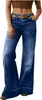 Pantalones largos de pierna ancha para mujer estilo europeo y americano 2026 eBay, modernos y versátiles, estilo callejero, elegantes pantalones largos de mezclilla