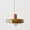Lustre de sala de jantar Memphis vintage transfronteiriço, Lustre pequeno de bar de sala de estar creme nórdico, Luminária de vidro de cabeceira Bauhaus