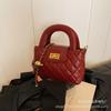 Bolso acolchado con cadena estilo Chanel, Bolso pequeño versátil y elegante para mujer, Bolso pequeño cuadrado cruzado, Bolso de hombro Otoño e Invierno 2026