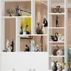 Oficina de Artesanía Cerámica Beihanmei de Jingdezhen Artículos de Decoración de Lujo Ligero para Sala de Estar Mueble de TV Aparador de Vino