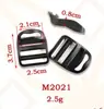 Mercadorias de fábrica fivela de olho fivela trapezoidal curva ajuste de alça de mochila fivela de quatro barras fivela de escada plana fivela de ajuste de plástico
