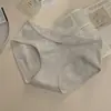 Calcinhas Femininas de Algodão Puro Estilo Desejo Puro Classe A 10A Antibacterianas com Entrepierna Estendida Borda de Renda Sem Costura Cintura Média Venda por Atacado