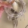 Pulsera de Cuentas de Mariposa Estilo Chino Mismo Estilo Impresión para Mujer Lujo Ligero Nicho Gama Alta Elegante Pulsera para Pareja Regalo para Novia
