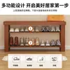 Banqueta para cambiarse los zapatos para uso doméstico, zapatero simple integrado para la entrada de la sala de estar, un banco largo y bajo que se puede usar para sentarse, organizador de zapatero de almacenamiento multicapa