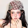 Bandana americana y2k millennial garota ousada hip-hop rua tendência legal lenço quadrado nova fina simples tiara