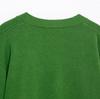Chaqueta Suéter Casual Corta de Punto con Diamantes de Moda Verde para Mujer 2025 Primavera Nuevo Transfronterizo Europeo y Americano