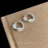 Pendientes de Moda para el Trabajo con Electrochapado de 14K, Estilo de Lujo de Gama Alta, Pendientes Redondos Geométricos Retorcidos Simples y Versátiles de Fábrica
