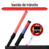 Bastão de tráfego multifuncional recarregável flash de emergência de incêndio vara luminosa vermelho azul noite handheld light stick led