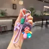 Chaveiro de palhaço com cabeça de explosão fofa feia, cabelo cacheado, corrente de pendurar para bolsa de boneca de cores contrastantes coloridas, corrente de pendurar para bolsa fofa, fonte, atacado
