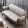 Conjunto de sofá e mesa de centro para escritório, luxo leve, simples, moderno, recepção de negócios, combinação de sofá de couro