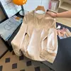 Camisa de Manga Larga Estilo Retro Chino Mejorado Estilo Nacional de Calidad Garantizada, Talla Grande, Oculta el Vientre, Aspecto Juvenil, para Mujeres de Mediana Edad