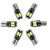 Lâmpada de Carro T10 Canbus 5630 8 LEDs Indicador de Direção Luz de Placa LED Pequeno para Carro Branco Quente