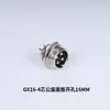 Soquete de aviação GX16M16 soquete macho 2-3-4-5-6-7-8-9-10 furos conector de plugue 16mm