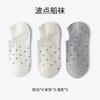Calcetines de Lunares para Mujer, Verano Delgados Boca Baja Invisibles Verano Delgados Algodón Puro Antideslizantes No-Show Japoneses Lindos Cortos