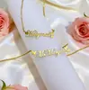 Collar Personalizado de Mariposa con Pedrería para Mujer con Colgante de Letra en Inglés, Cadena para Clavícula, Regalo Personalizado para Pareja DIY Grabado con Nombre