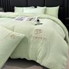 Nuevo Juego de Cama Sencillo de Cuatro Piezas 2025 para Todas las Estaciones, Funda de Edredón Individual, Juego de Cama de Tres Piezas para Dormitorio