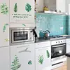Pegatina de Pared Hojas Verdes Plantas en Maceta Suculentas Sala de Estar Dormitorio Dormitorio Pegatinas de Plantas Flores de Pared Nórdicas Decoración de Pared Autoadhesiva