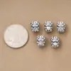 Separador de cuentas de plata pura 999, cinco bendiciones, zodiaco, oveja, accesorio de pulsera año de la oveja de plata dura 3D, cuenta de la fortuna, accesorio para ensartar y abalorios DIY