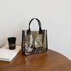 Bolsa de Gelatina Transparente Popular de Verano Nuevo Bolso de Mano de Moda Versátil Ligero Caricatura Dulce Linda Bolsa de Cosméticos