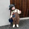 Conjunto de Macacão para Bebê 2026, Estilo Outono para Meninos, Fleece Macio Dupla Face, Roupa de Duas Peças Moderna e Estilosa para Passeios