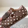 Zapatos de Otoño para Niños de Cuero Escarchado con Lunares Vintage, Zapatos de Cuero para Niños, Zapatos Birkenstock para Niñas, Zapatos Planos Suaves para Bebés Niñas
