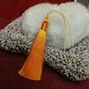 Yixiangfei borla 12cm borla boca cerrada bolsita de regalo marcapáginas borla colgante decoración Hanfu cheongsam diy hecho a mano