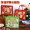 Sacola de presente de Natal com desenho animado, linda bolsa de presente de mão, bolsa de papel grande criativa, presente de aniversário, sacola de sobremesa